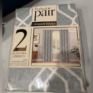 Perfect Pair 2 Window Panel Curtains - New